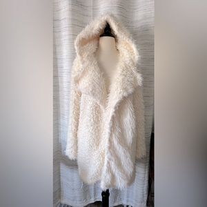 Ivory fuzzy jacket